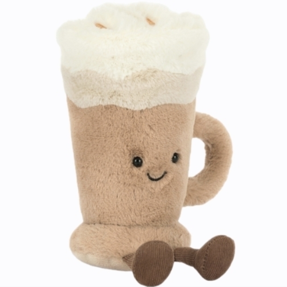 Jellycat Beige and Cream Latte Mug Plush